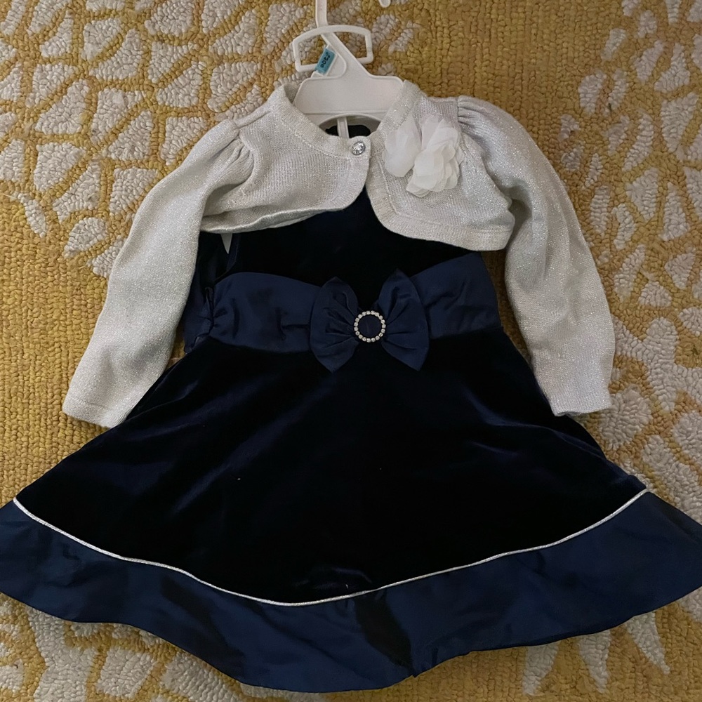 Brand new Infant formal dress with sweater